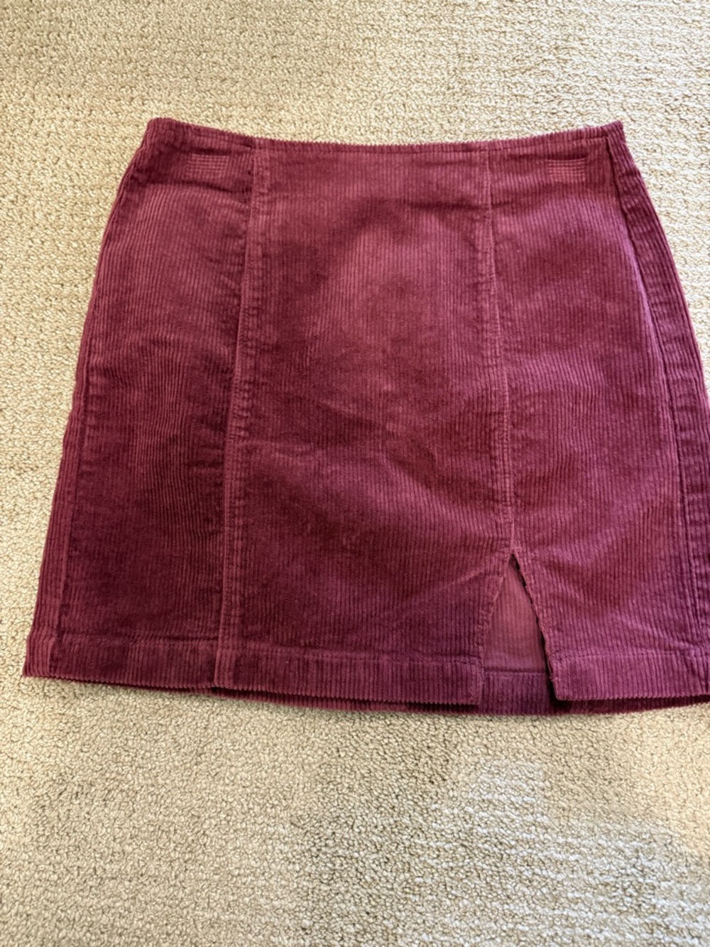 PacSun Corduroy Mini Skirt in Wine